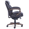 La-Z-Boy Woodbury Mid-Back Executive Chair, Supports Up to 300 lb, 18.75" to 21.75" Seat Height, Brown Seat/Back, Weathered Sand Base - 3 of 4