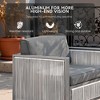 Belord Luxury Patio Swivel Glider Rocking Chairs Set of 2, All Weather Round Wicker Rattan Swivel Chair for Porch - 2 of 4