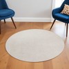 HomeRoots 6' Ivory Round Indoor Shag Rug - 2 of 4
