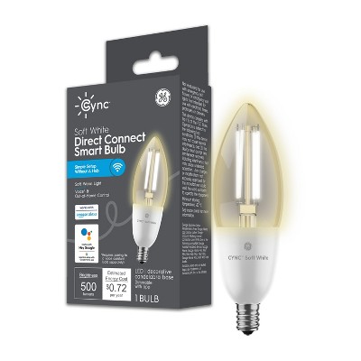 3-Pack E12 LED RGB Candelabra Smart Bulbs – Works With Alexa & Google Assistant, WiFi, Dimmable, 5W