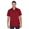 Gioberti Men's Casual Western Solid Short Sleeve Shirt With Pearl Snaps - 2 of 4