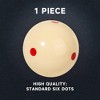GSE Pro-Cup 2-1/4" Regulation Size Billiard Training Cue Ball, 2.25" Standard Pool Cue Ball with 6 Dots for Billiard Practice - 2 of 4