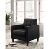 NicBex Velvet Accent Chair,Upholstered Living Room Chairs with Tufted Backrest and Plastic Legs,Cozy Armchair,Accent Chairs for Living Room - 2 of 4