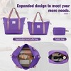 5-Piece Softside Luggage Set,Expandable Lightweight Suitcases with Spinner Wheels,Travel Duffel Bag and Toiletry Bag (20"/24"/28")-Cuddlewood - 3 of 4