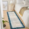 Washable Modern Bordered Rug Non Slip Low Pile Rug Soft Throw Floor Cover Foldable Indoor Carpet for Living Room Bedroom - 3 of 4