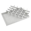 Unique Bargains Stackable Velvet Jewelry Organizer Trays with Removable Dividers for Drawer Set of 2 - 4 of 4
