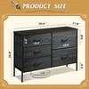 Dresser with 5 Drawers, Wide Fabric Chest with Drawer Organizers for Bedroom, Closet, Hallway - 4 of 4