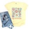 S.W.Smiley Hey Sunshine Flowers - Womens Garment Dyed Tee - 2 of 3