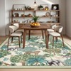 Modern Jungle Animals Area Rug Ultra Thin Low Pile Rug for Bedroom Bedroom Machine Washable Stain Resistant Non Slip Mat for Living Nursery Playroom - 2 of 4