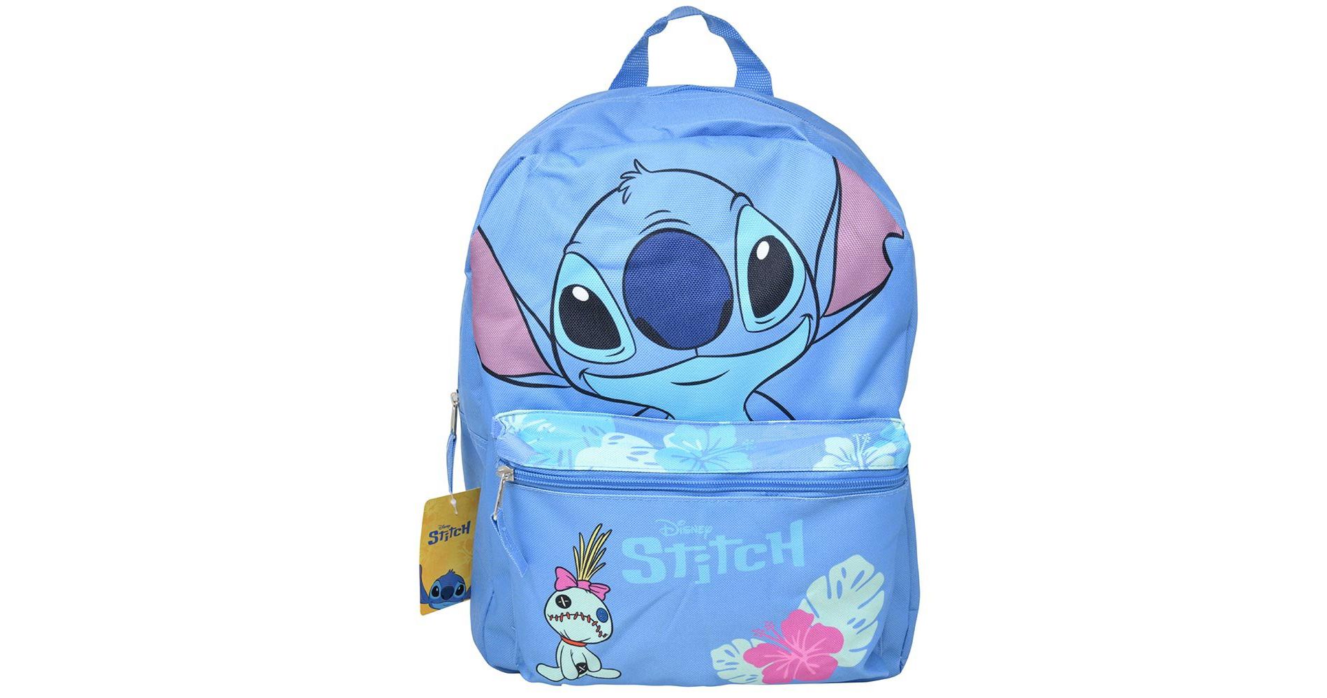 Blue Lilo and Stitch Nylon School Backpack 16" Bookbag for Girls & Boys