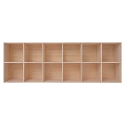 YIYIBYUS Solid Wood Shelves, Wooden Cube Shelf Bookcase, Floorstanding Bookshelf