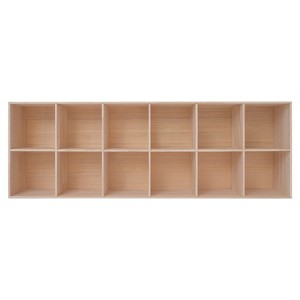 YIYIBYUS Solid Wood Shelves, Wooden Cube Shelf Bookcase, Floorstanding Bookshelf - 1 of 4