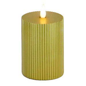 11" HGTV LED Real Motion Flameless Gold Candle Warm White Lights - National Tree Company - 1 of 4