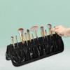 Unique Bargains Foldable Stand-up 14 Pockets Makeup Brush Organizer Black - 2 of 4