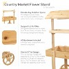 Sunnydaze Country Market Flower Cart Display Stand - 49.25” H - 2 of 4