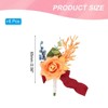 Unique Bargains Satin Rose Bloom Greenery Comfortable Wrist Strap Corsage For Party Wedding 6 Pcs - 2 of 4