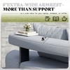 AMERLIFE 10 Seats Aluminum Patio Furniture Set, Outdoor Sectional Sofa with 6" Cushions, Modular Curved Conversation Set - 4 of 4