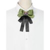 INSPIRE CHIC Women's Big Ribbon Bowknot Snowflakes Multicolor Rhinestone Brooches Bow Ties - 4 of 4