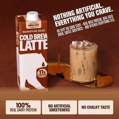 Wandering Bear Coffee High-Protein Cold Brew Latte - 32 fl oz