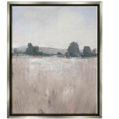 Stupell Industries Rural Autumn Grassland Field NatureFloater Canvas Wall Art