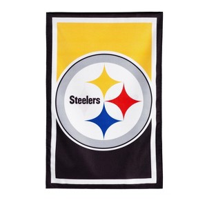 Evergreen Flag, DS New Burlap, Reg, Pittsburgh Steelers - 1 of 4
