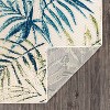World Rug Gallery Bahama Palm Frond Floral Indoor/Outdoor Area Rug - 3 of 4