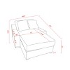 NicBex Couches for Living Room 48.8" Sofa Couch Modern Minimalist Upholstered Sofa Bed Sleeper with 3 Throw Pillows for Apartment - 3 of 4