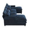 NicBex Modern 110" Sectional Sofa Modular U Shaped Sofa Couch with Waist Pillows for Living Room Apartment - 4 of 4