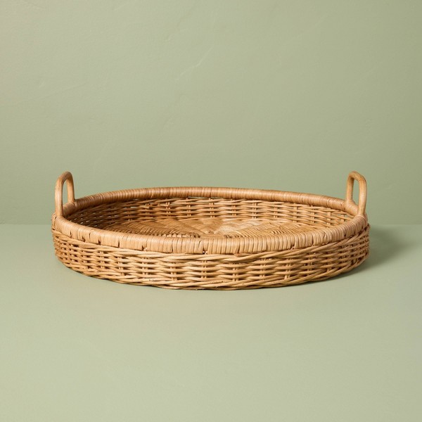 Bandeja decorativa redonda de ratán 18" - Hearth & Hand™ with Magnolia 3