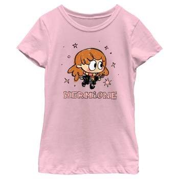 Girl's Harry Potter Hermione Starry Cartoon T-Shirt