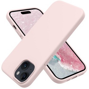 BONGEEK Designed for iPhone 15 Case, Silicone Shockproof Slim Thin Phone Case for iPhone 15 (6.1 inch), (Chalk Pink) - 1 of 4