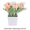 Unique Bargains Artificial Plants Chrysanthemum Plastic 2.95"x2.95"x7.09" 1 Pcs - 3 of 4