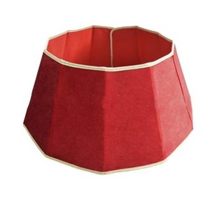 WOPET 26" Velvet Christmas Tree Collar - Foldable Red Xmas Tree Ring for Artificial Trees, Festive Holiday Decoration - 1 of 1