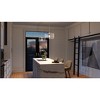 Urban Ambiance Luxury Modern Farmhouse Pendant 13''H x 13''W,  Brushed Nickel Finish,  Armidale Collection, UHP3972 - 2 of 4