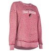 NBA Portland Trail Blazers Women's Burnout Crew Neck Fleece Sweatshirt - 3 of 4