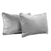 Factory Direct Partners Kids' Novelty Soft Density 24"x16" Lumbar Microfiber Pillow with Piping Sterling Gray - 3 of 4