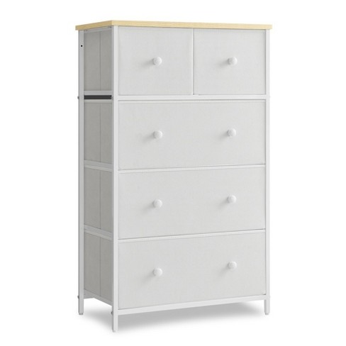 SONGMICS Chest Of Drawers, 6 Fabric Drawers With Metal Frame, Storage