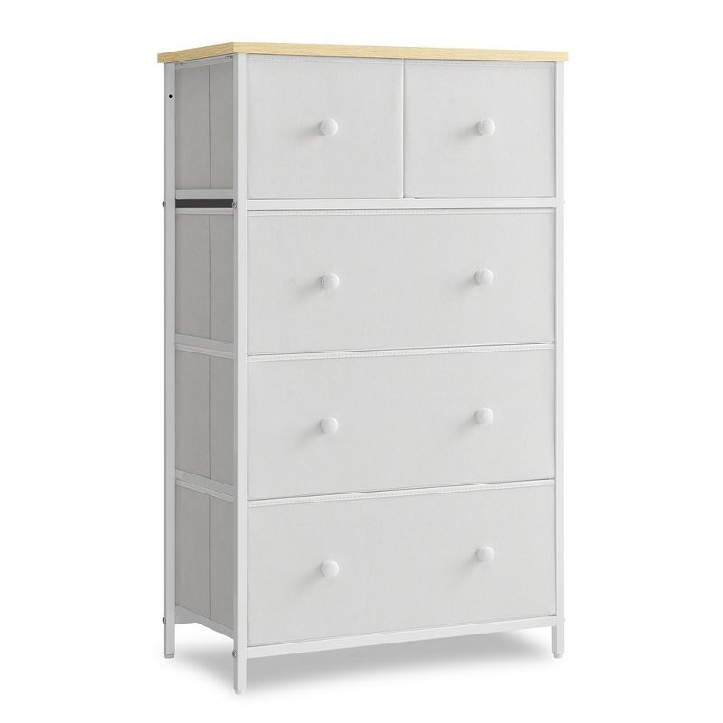 SONGMICS 5 Fabric Drawers Dresser Storage Tower with Unit for-Living-Room Hallway-Nursery, 1 of 10