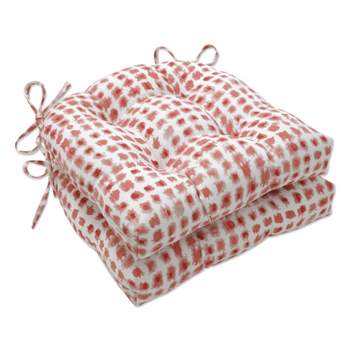 2pk Outdoor/Indoor Large Chair Pad Alauda - Pillow Perfect