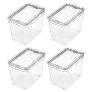 iDesign Medium Food Storage Bin with Airtight Lid - Set of 4 - Clear - 1 of 4