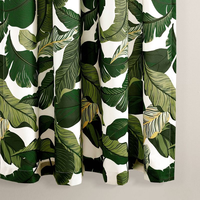 2pk 52&#34;x63&#34; Light Filtering Tropical Paradise Curtain Panels Green - Lush D&#233;cor, 5 of 8