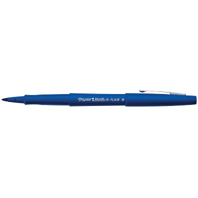 Paper Mate Flair Felt Tip Pens, Medium Point, Blue, pk of 12