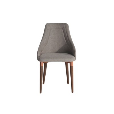 Utopia Dining Armchair Gray/Copper - Manhattan Comfort