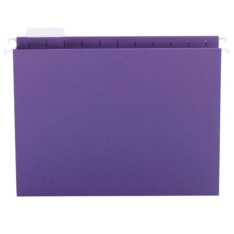 Smead Hanging File Folder with Tab, 1/5-Cut Adjustable Tab, Letter Size, 25 per Box, 5 of 8