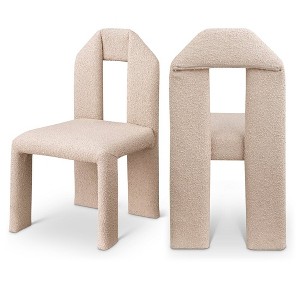Meridian Furniture,Bennett Boucle Fabric Dining Chair, Set of 2 - 1 of 4