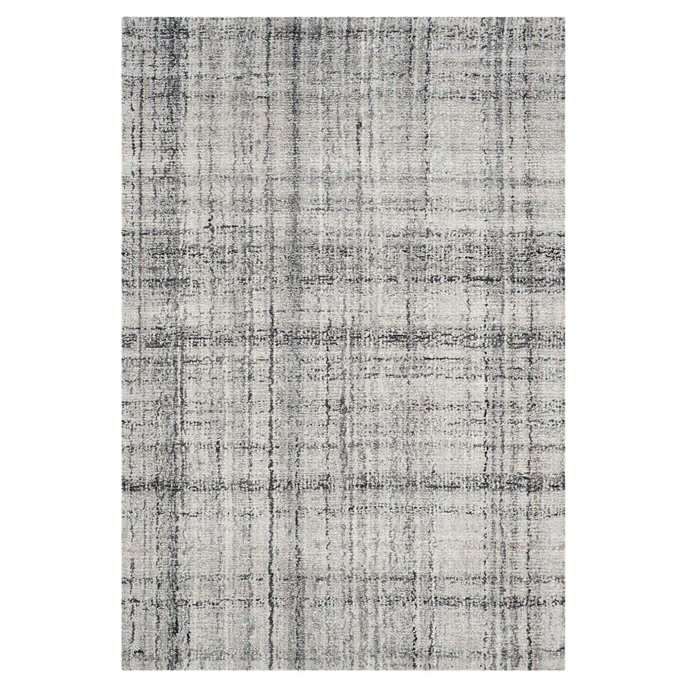 Gray/Black Abstract Tufted Area Rug - (4'x6') - Safavieh