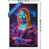 Trends International Reinders: Master Twist - Mona Lisa Neon Accents Framed Wall Poster Prints - 3 of 4