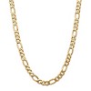 Black Bow Jewelry Men's 8.75mm, 14k Yellow Gold, Flat Figaro Chain Necklace - 3 of 4