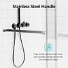 NicBex Bypass Shower Door 76"H Frameless Double Sliding Shower Doors with 3/8 inches (10mm) Thick SGCC Tempered Glass for Bathroom - 4 of 4