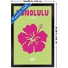 Trends International Reinders: Destinations - Destination Honolulu Framed Wall Poster Prints - 3 of 4